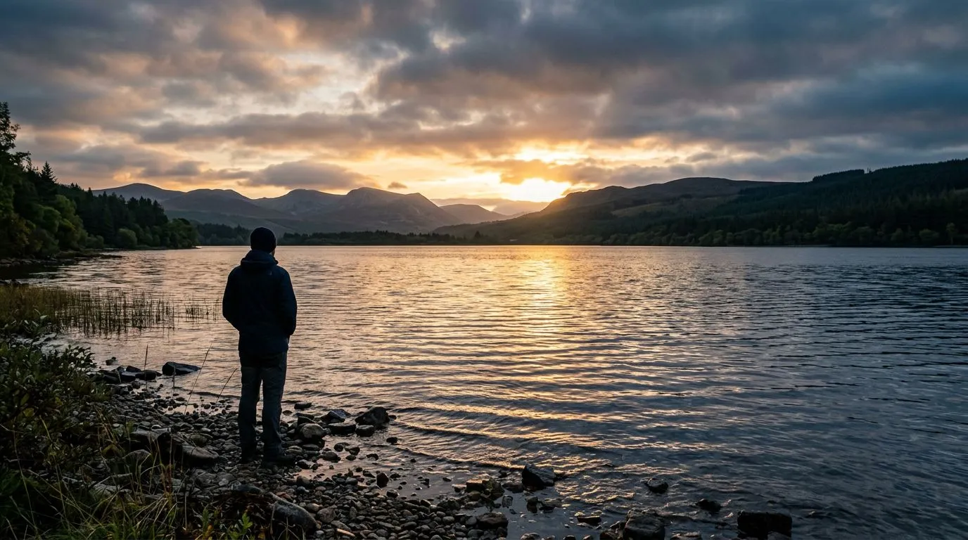 Sunrise light over a calm lake, symbolizing steady confidence in God’s faithfulness.